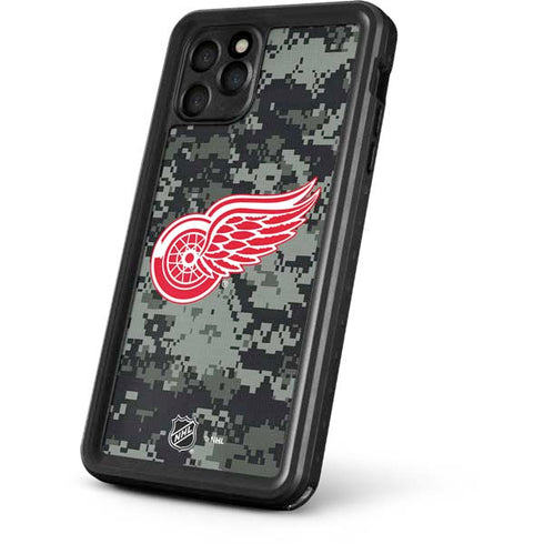 NHL Detroit Red Wings Camo iPhone 11 Pro Max Waterproof Case