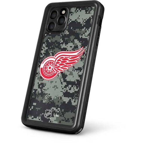 NHL Detroit Red Wings Camo iPhone 11 Pro Waterproof Case