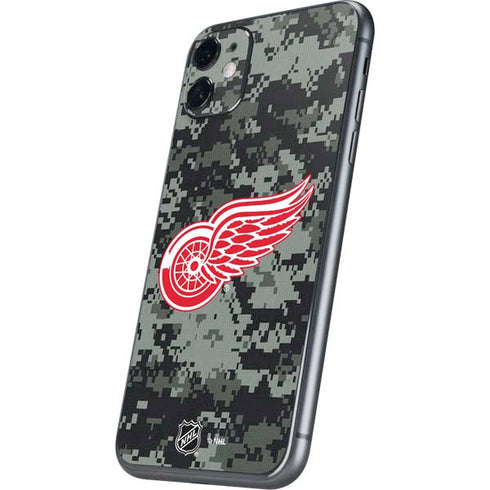 NHL Detroit Red Wings Camo iPhone 11 Skin