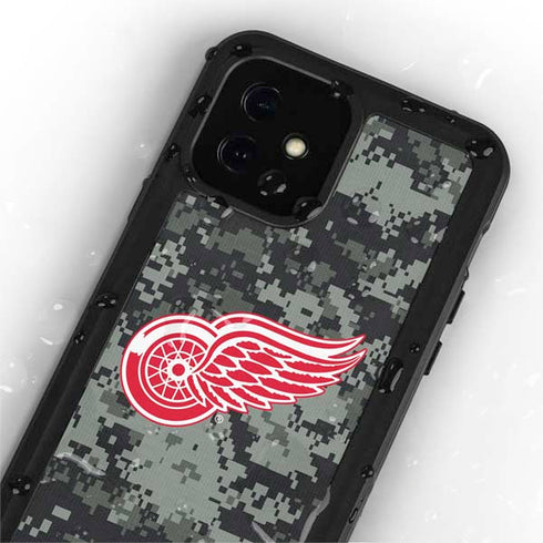 NHL Detroit Red Wings Camo iPhone 12 Mini Waterproof Case