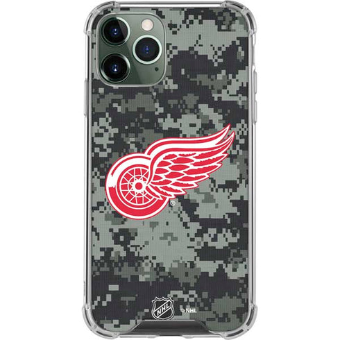 NHL Detroit Red Wings Camo iPhone 12 Pro Max Clear Case