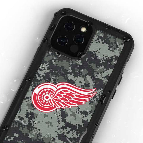 NHL Detroit Red Wings Camo iPhone 12 Pro Waterproof Case