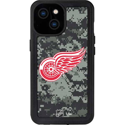 NHL Detroit Red Wings Camo iPhone 13 Mini Waterproof Case