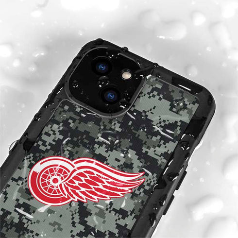 NHL Detroit Red Wings Camo iPhone 13 Mini Waterproof Case