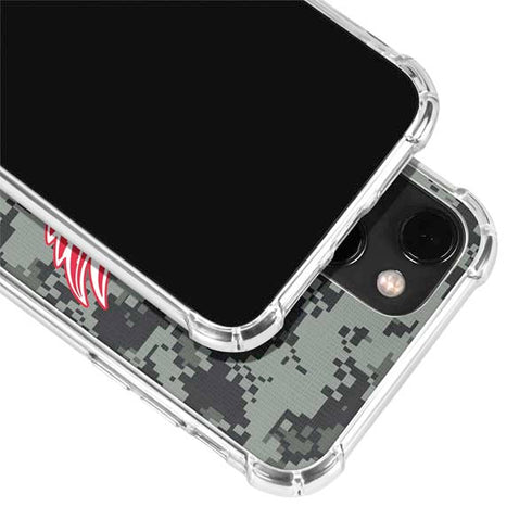 NHL Detroit Red Wings Camo iPhone 14 Plus Clear Case