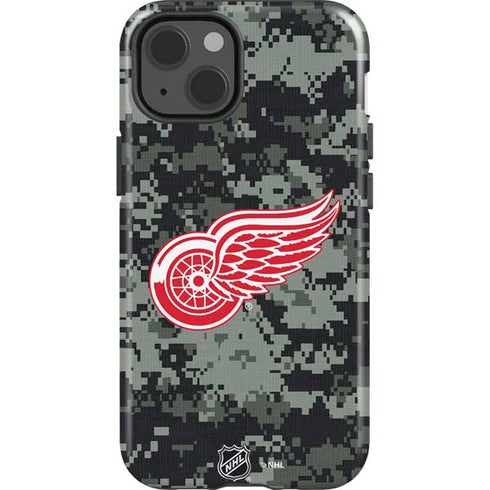 NHL Detroit Red Wings Camo iPhone 15 Impact Case