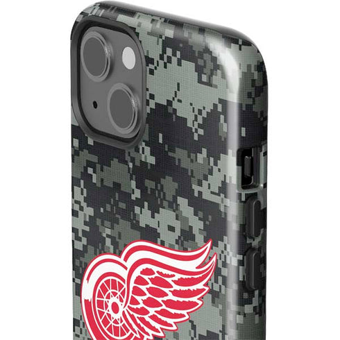 NHL Detroit Red Wings Camo iPhone 15 Impact Case