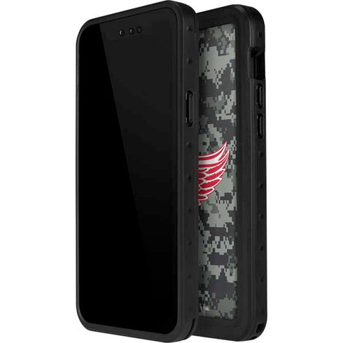 NHL Detroit Red Wings Camo iPhone 14 Pro Max Waterproof Case