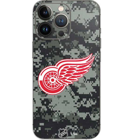 NHL Detroit Red Wings Camo iPhone 14 Pro Skin