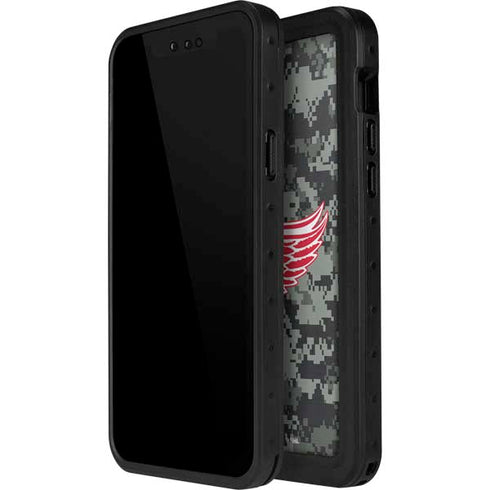 NHL Detroit Red Wings Camo iPhone 14 Pro Waterproof Case