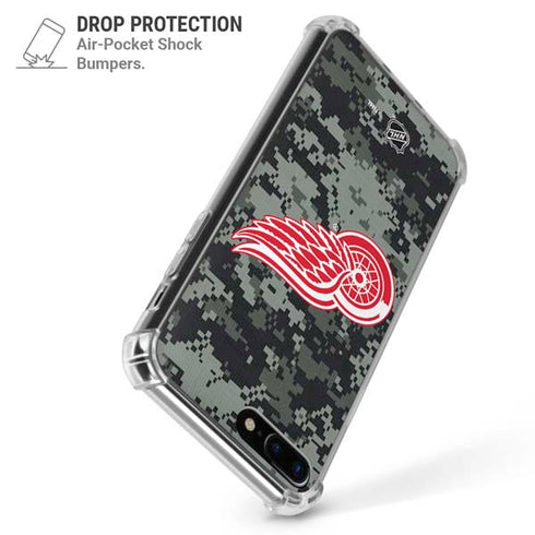 NHL Detroit Red Wings Camo iPhone 7/8 Plus Clear Case