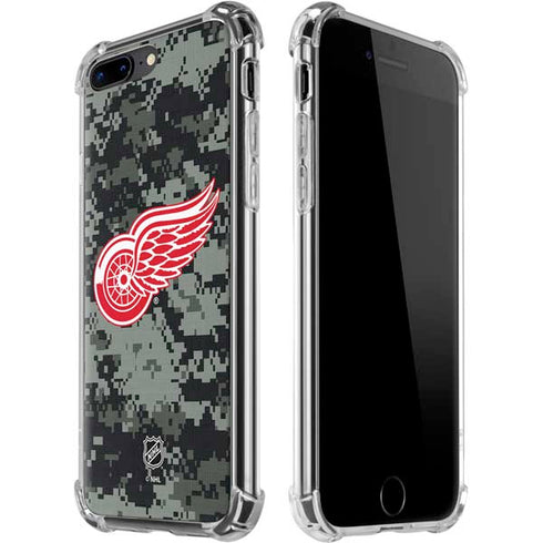 NHL Detroit Red Wings Camo iPhone 7/8 Plus Clear Case