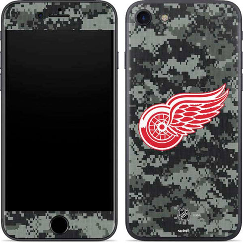 NHL Detroit Red Wings Camo iPhone 8 Skin