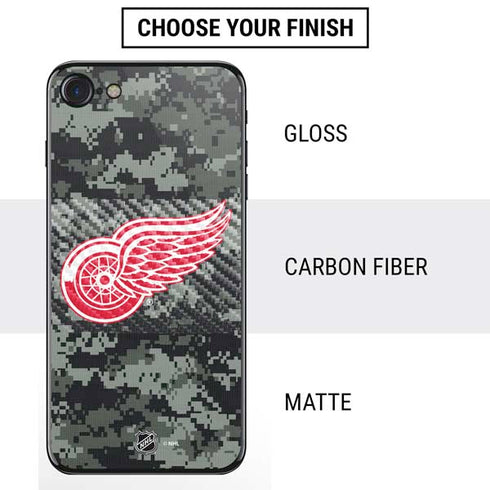 NHL Detroit Red Wings Camo iPhone SE (2nd & 3rd Gen) Skin