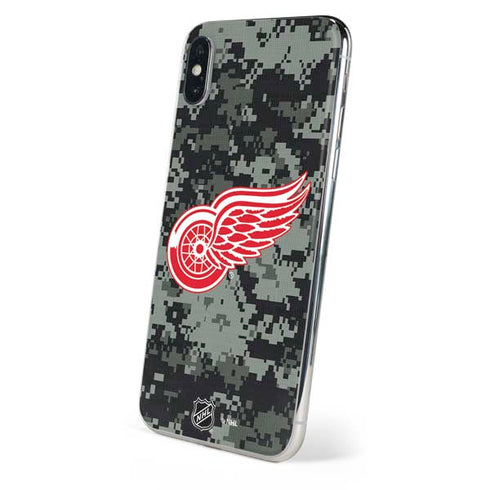 NHL Detroit Red Wings Camo iPhone X Skin