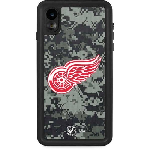 NHL Detroit Red Wings Camo iPhone XR Waterproof Case