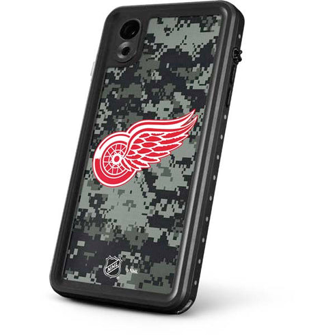 NHL Detroit Red Wings Camo iPhone XR Waterproof Case