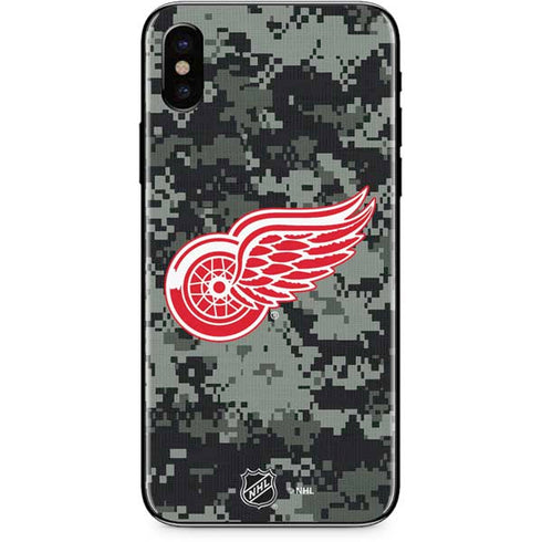 NHL Detroit Red Wings Camo iPhone XS Max Skin