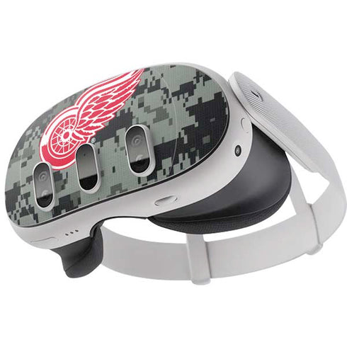 NHL Detroit Red Wings Camo Meta Quest 3 Skin