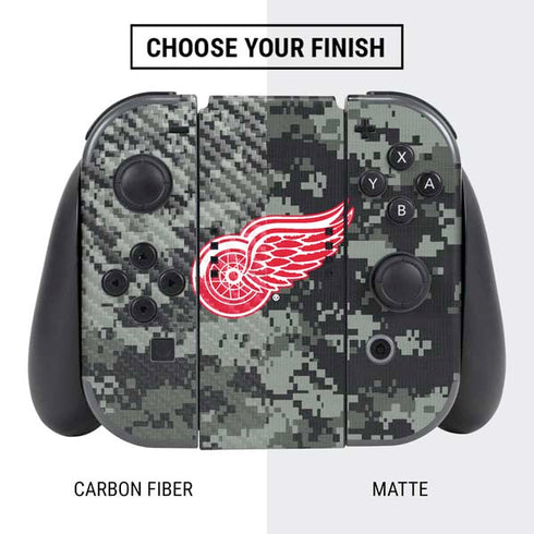 NHL Detroit Red Wings Camo Nintendo Switch Bundle Skin