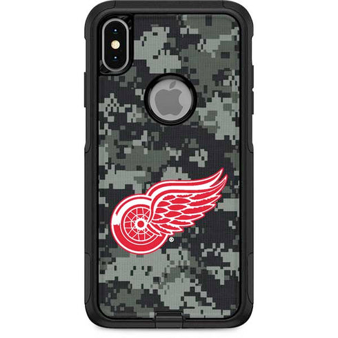 NHL Detroit Red Wings Camo Otterbox Commuter iPhone Skin