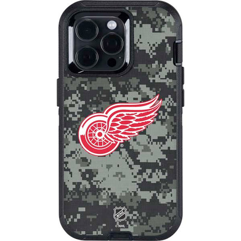 NHL Detroit Red Wings Camo Otterbox Defender iPhone Skin