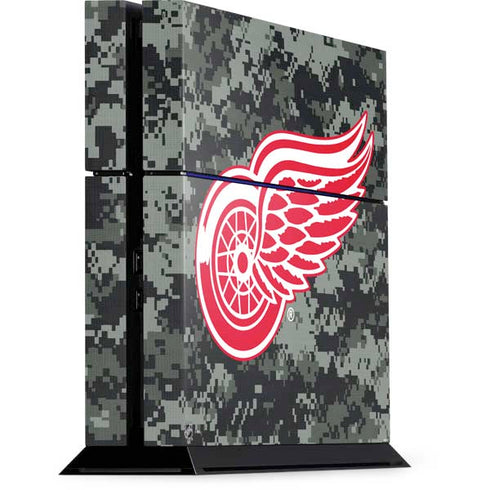 NHL Detroit Red Wings Camo PS4 Console Skin