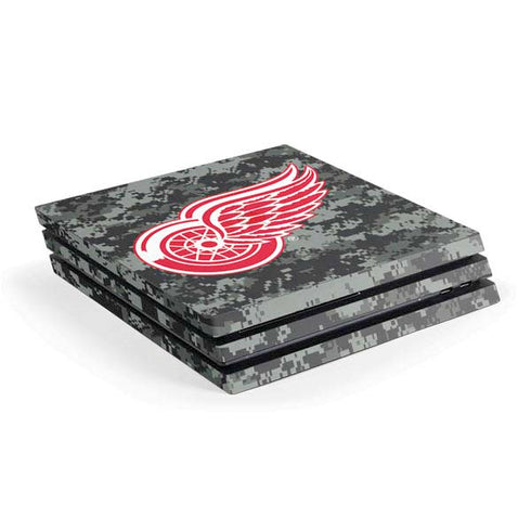 NHL Detroit Red Wings Camo PS4 Pro Console Skin