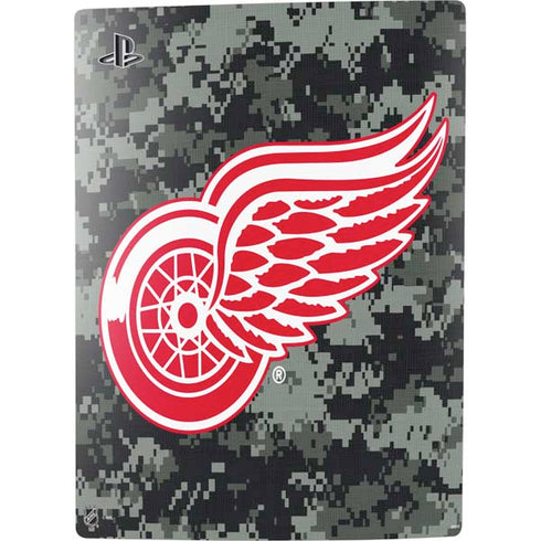 NHL Detroit Red Wings Camo PS5 Digital Edition Console Skin