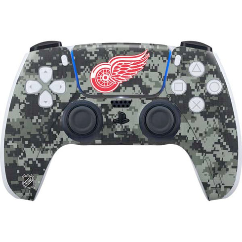 NHL Detroit Red Wings Camo PS5 Controller Skin