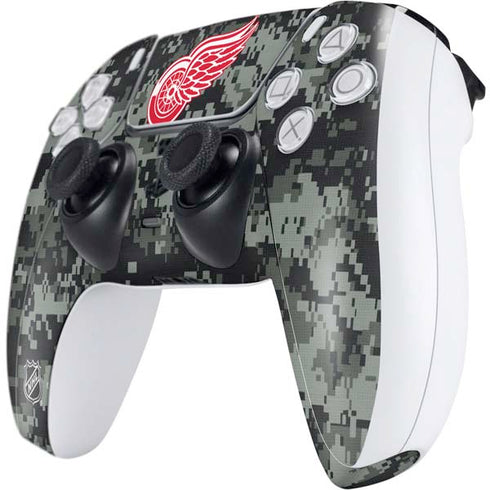 NHL Detroit Red Wings Camo PS5 Controller Skin
