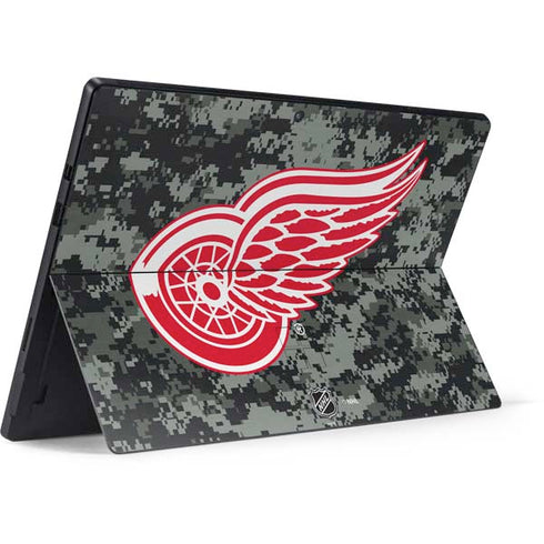 NHL Detroit Red Wings Camo Surface Pro 7 Skin