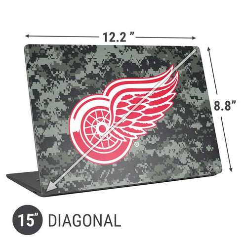 NHL Detroit Red Wings Camo Universal Laptop 15in (12.2 x 8.8in) Skin