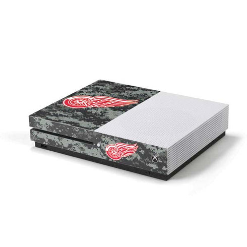 NHL Detroit Red Wings Camo Xbox One S Console Skin