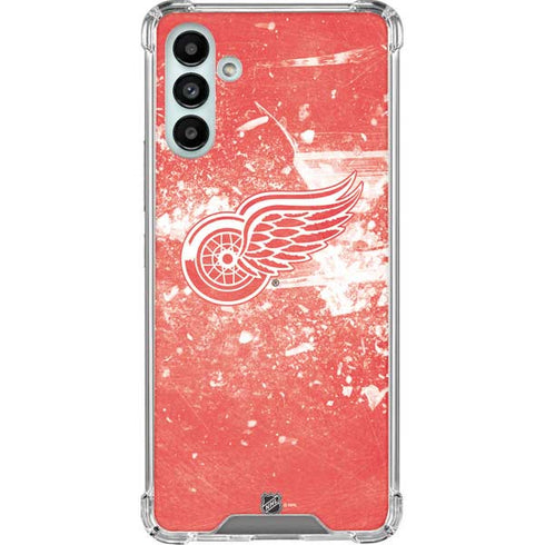 NHL Detroit Red Wings Frozen Galaxy A13 5G Clear Case
