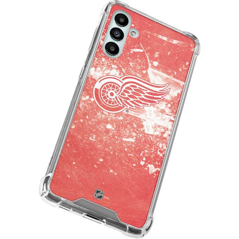 NHL Detroit Red Wings Frozen Galaxy A13 5G Clear Case
