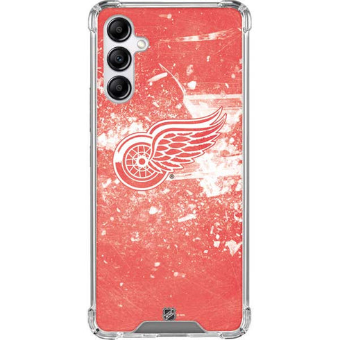 NHL Detroit Red Wings Frozen Galaxy A14 5G Clear Case