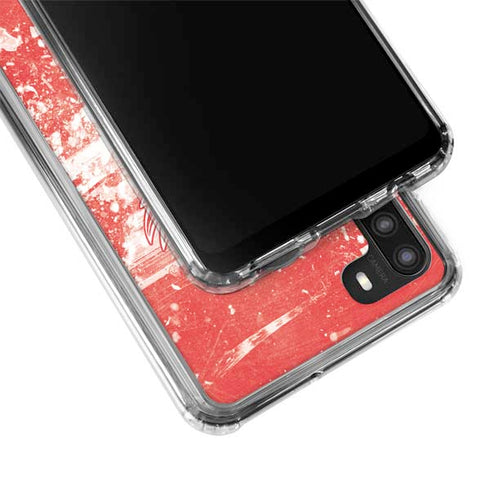 NHL Detroit Red Wings Frozen Galaxy A21 Clear Case