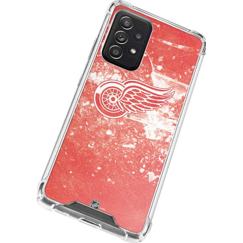 NHL Detroit Red Wings Frozen Galaxy A52 5G Clear Case