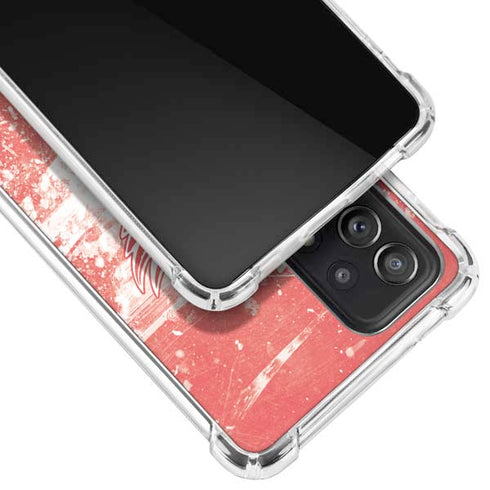 NHL Detroit Red Wings Frozen Galaxy A52 5G Clear Case