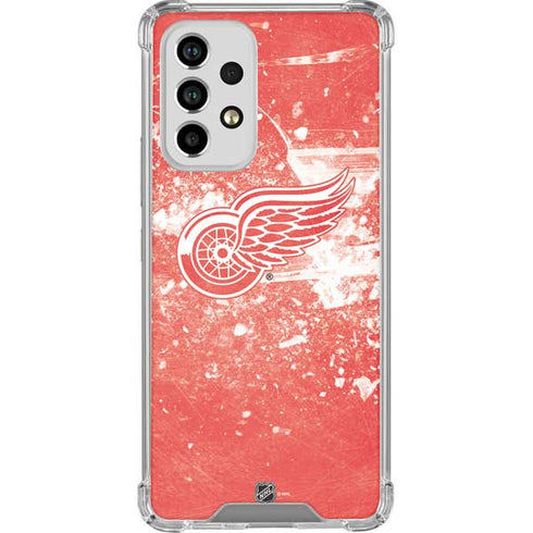 NHL Detroit Red Wings Frozen Galaxy A53 5G Clear Case