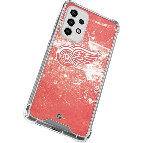 NHL Detroit Red Wings Frozen Galaxy A53 5G Clear Case