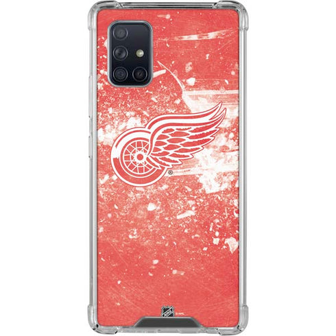 NHL Detroit Red Wings Frozen Galaxy A71 5G Clear Case