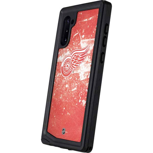 NHL Detroit Red Wings Frozen Galaxy Note 10 Waterproof Case