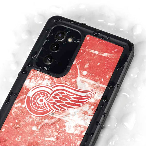 NHL Detroit Red Wings Frozen Galaxy Note20 5G Waterproof Case
