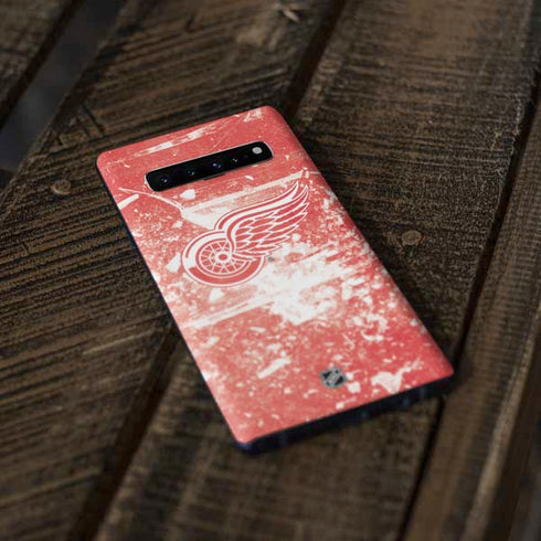 NHL Detroit Red Wings Frozen Galaxy S10 Plus Skin