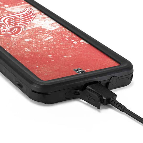 NHL Detroit Red Wings Frozen Galaxy S20 Plus Waterproof Case
