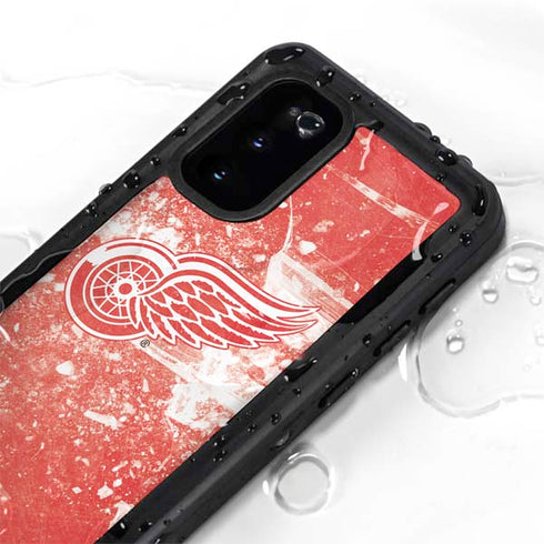 NHL Detroit Red Wings Frozen Galaxy S20 Waterproof Case