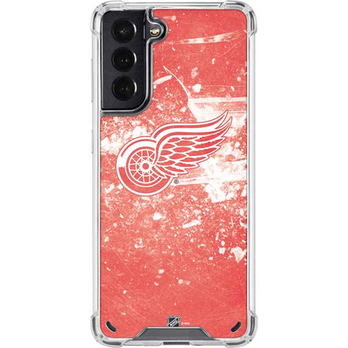 NHL Detroit Red Wings Frozen Galaxy S21 5G Clear Case