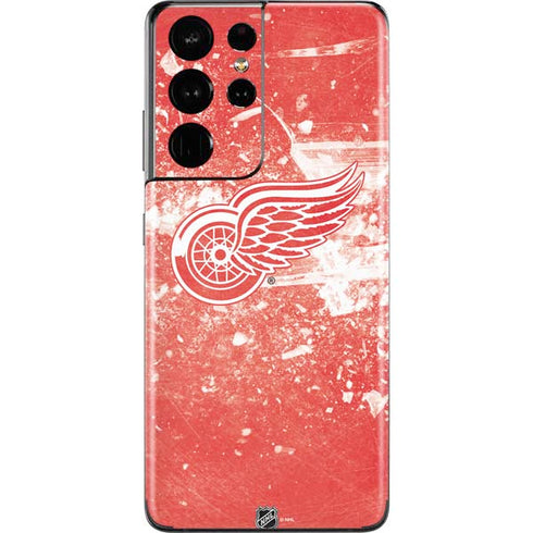 NHL Detroit Red Wings Frozen Galaxy S21 Ultra 5G Skin